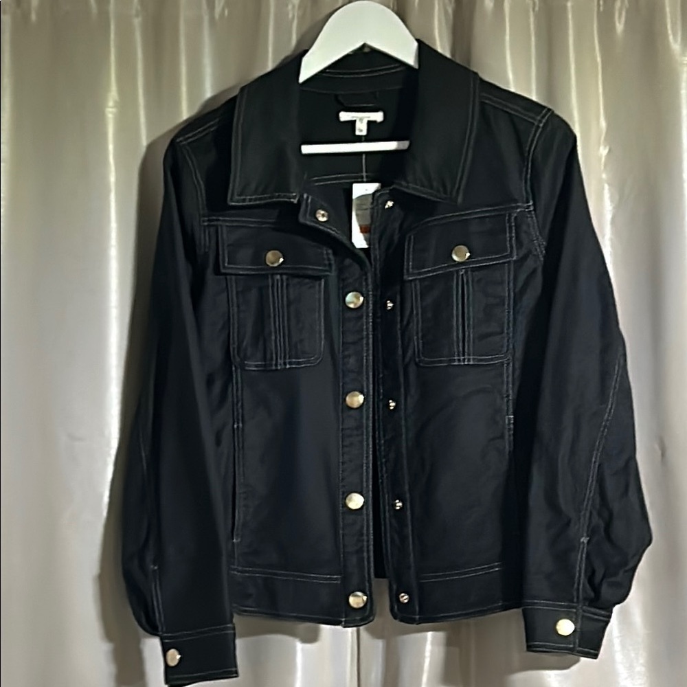 NEW WITH TAGS! ๐ Maurices Black Jean Jacket Classic Denim Style - Picture 9 of 9